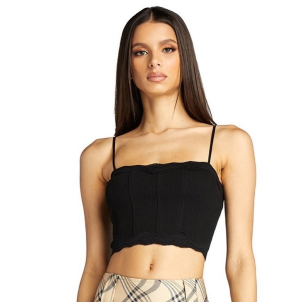 I Am Gia Corset Style Lena Crop Top